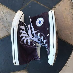 🍒Black Cherry High Top Converse